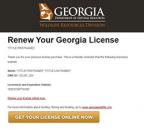 Georgia Retention Pilot Program email